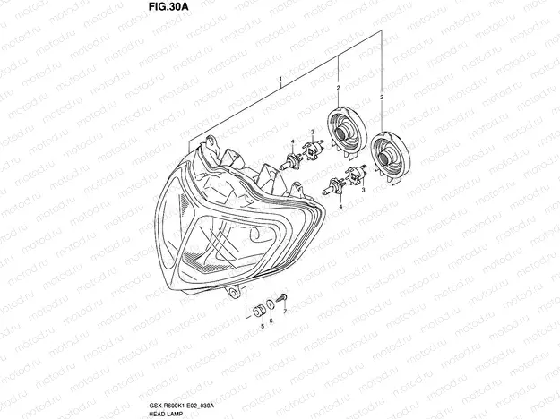 30A - HEADLAMP (MODEL K1 E24)