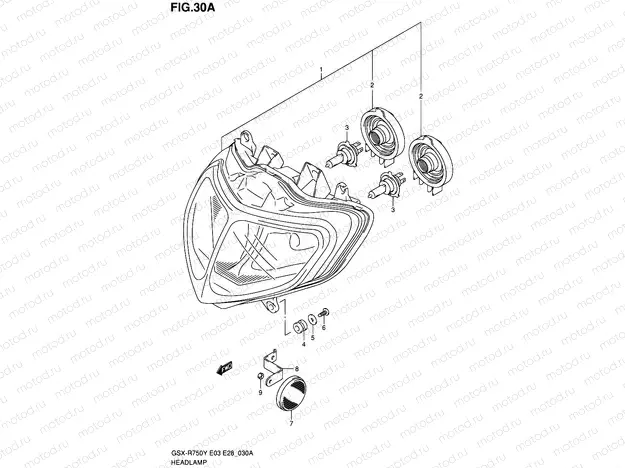 30A - HEADLAMP (MODEL K2/K3)