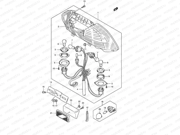 30A - REAR COMBINATION LAMP (MODEL K3 E38)