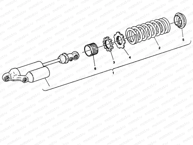 30A - REAR SHOCK ABSORBER » SWING ARM