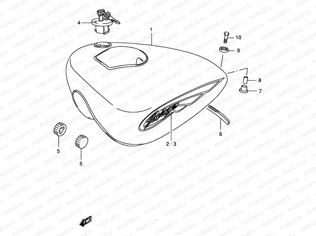 30B - FUEL TANK (MODEL K2/K3)