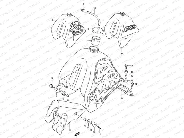 30B - FUEL TANK (MODEL N/P/R E24)