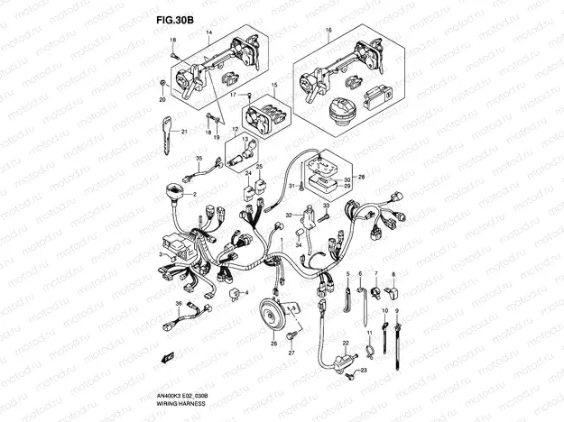 30B - WIRING HARNESS (AN400K5/K6 P37)