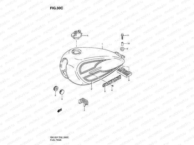 30C - FUEL TANK (MODEL K1)