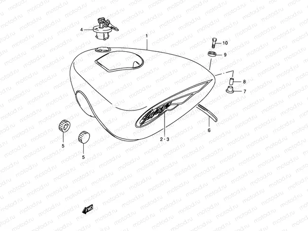 30C - FUEL TANK (MODEL K2/K3)