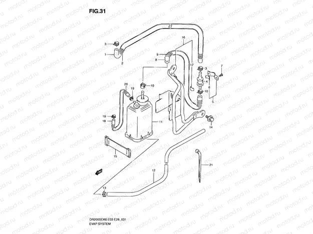 31 - EVAP SYSTEM (E33)