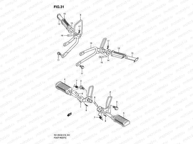31 - FOOTREST