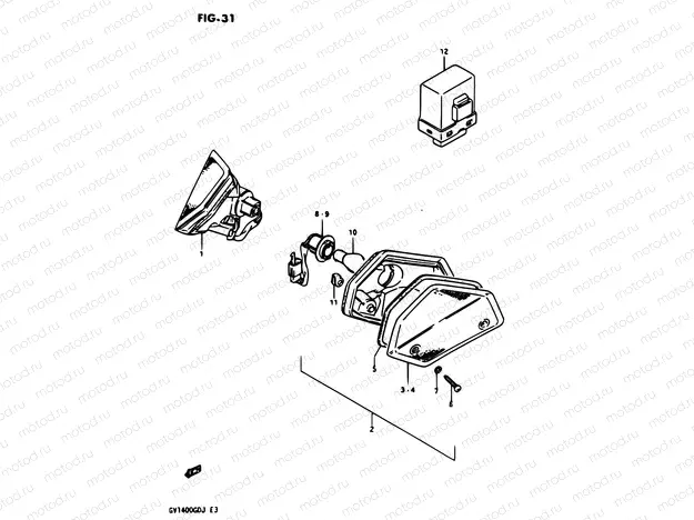 31 - FRONT TURNSIGNAL LAMP