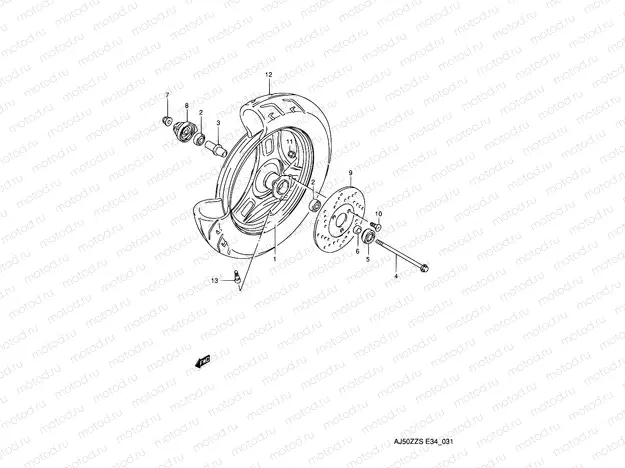 31 - FRONT WHEEL