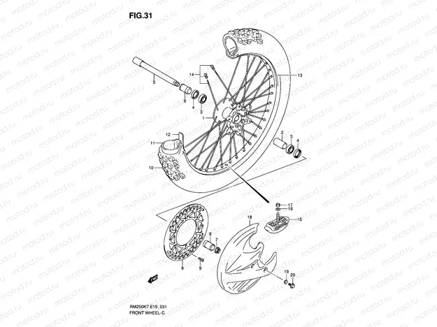 31 - FRONT WHEEL