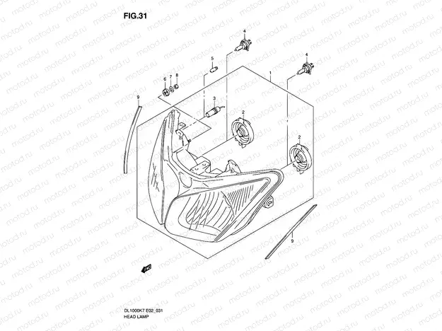31 - HEADLAMP (E19/P37)
