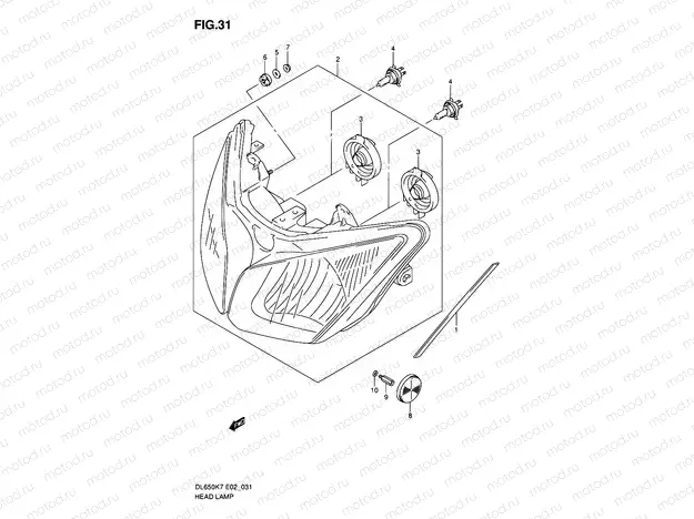 31 - HEADLAMP (E24)