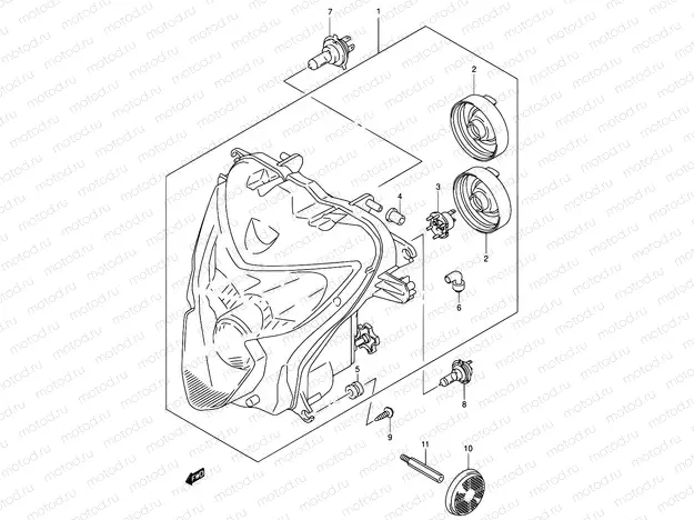 31 - HEADLAMP (E24)