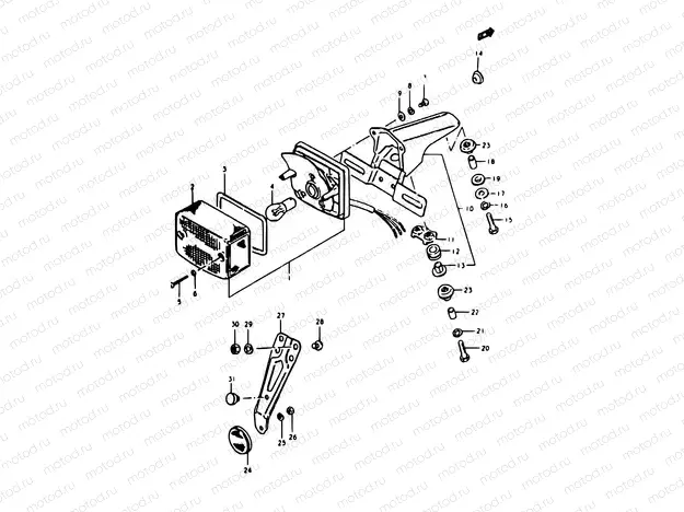 31 - REAR COMBINATION LAMP