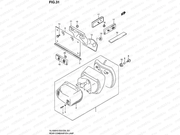 31 - REAR COMBINATION LAMP