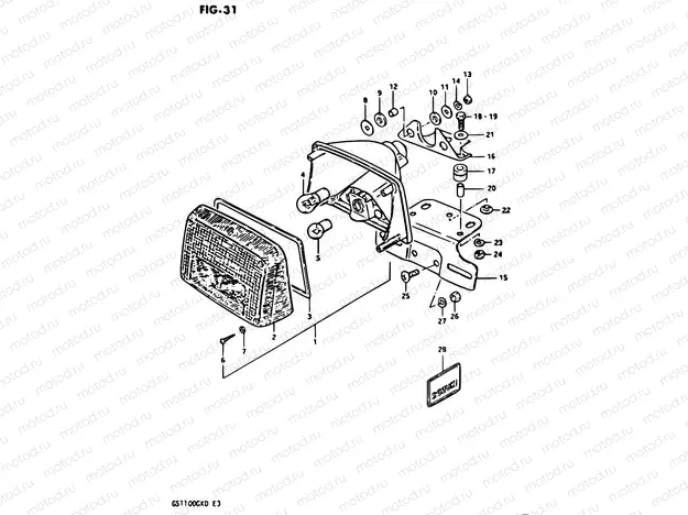 31 - REAR COMBINATION LAMP