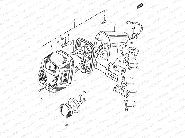 31 - REAR COMBINATION LAMP (E17)
