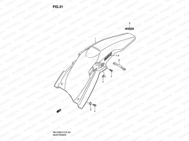 31 - REAR FENDER