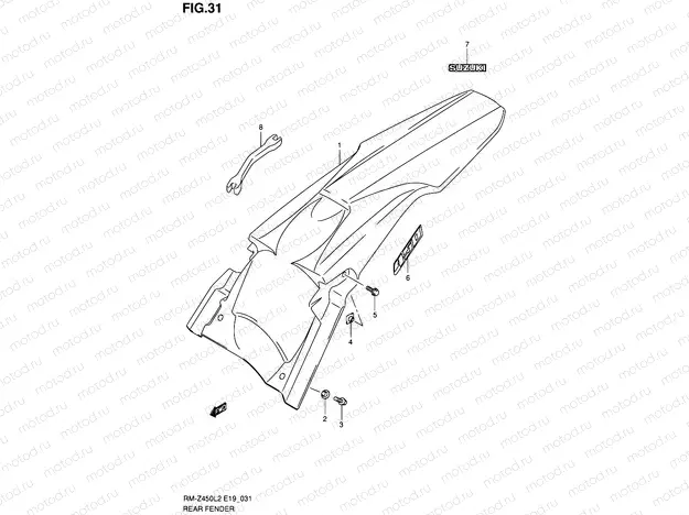 31 - REAR FENDER
