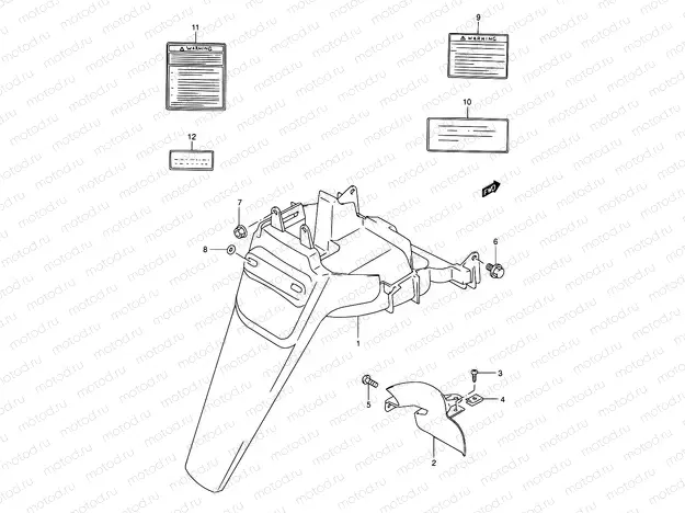 31 - REAR FENDER / LABEL