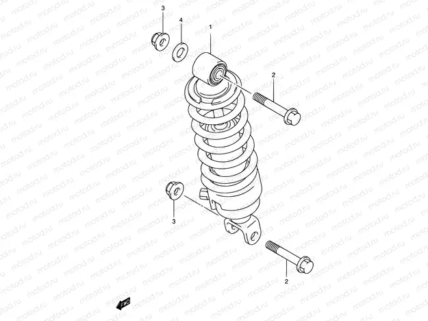 31 - REAR SHOCK ABSORBER