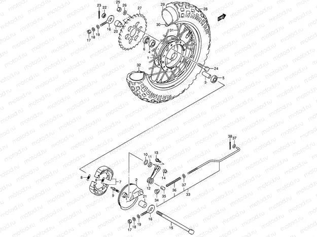 31 - REAR WHEEL