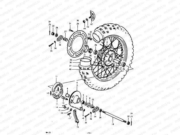 31 - REAR WHEEL