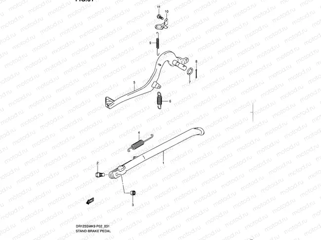 31 - STAND-BRAKE PEDAL