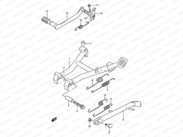 31 - STAND - REAR BRAKE