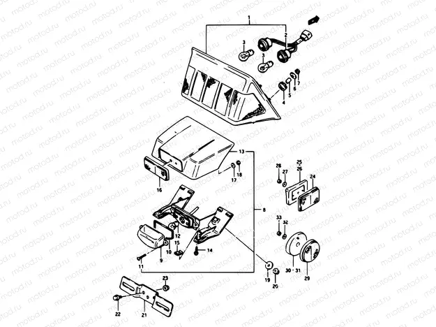 31 - TAILLAMP - LICENSE LAMP