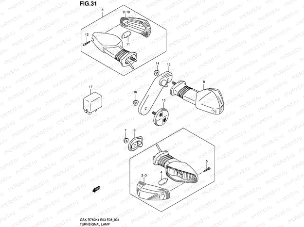 31 - TURN SIGNAL LAMP