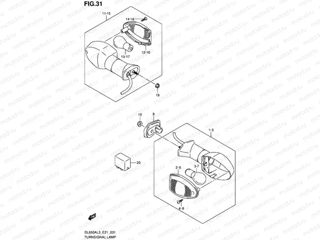 31 - TURNSIGNAL LAMP