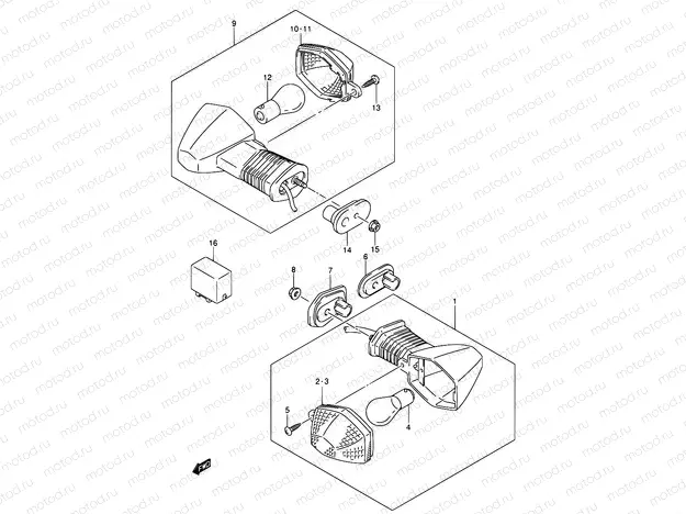 31 - TURNSIGNAL LAMP (MODEL K5)