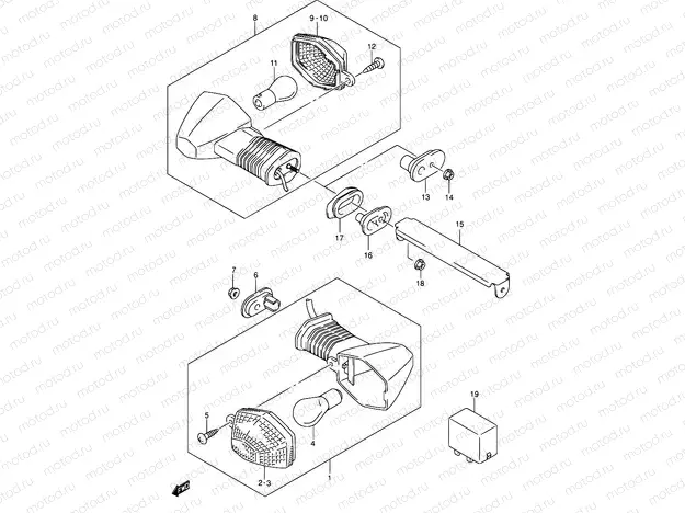 31 - TURNSIGNAL LAMP (SV1000S/S1/S2)