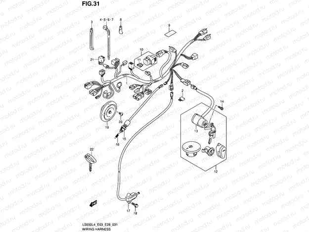 31 - WIRING HARNESS (LS650L4 E28)