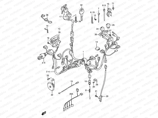 31 - WIRING HARNESS (MODEL T/V)