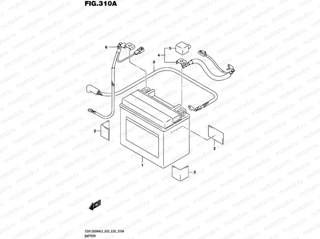 310A - BATTERY (GSX1300RAL5 E03)