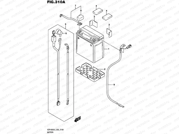 310A - BATTERY (VZR1800L5 E02)