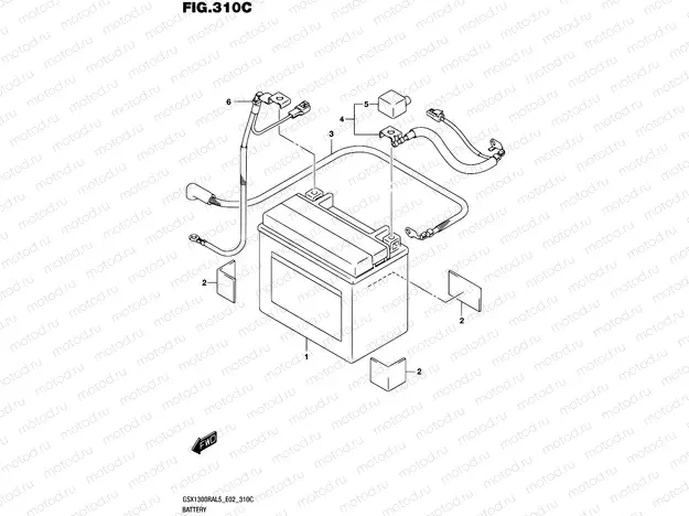 310C - BATTERY (GSX1300RAUFL5 E19)