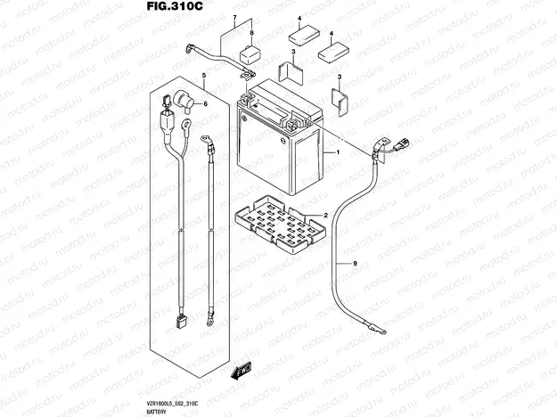310C - BATTERY (VZR1800UFL5 E19)