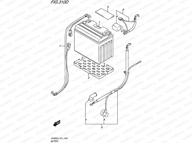 310D - BATTERY (SFV650UAL5 E21)