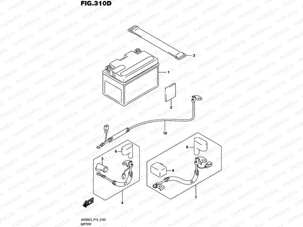 310D - BATTERY (UH200L5 P53)