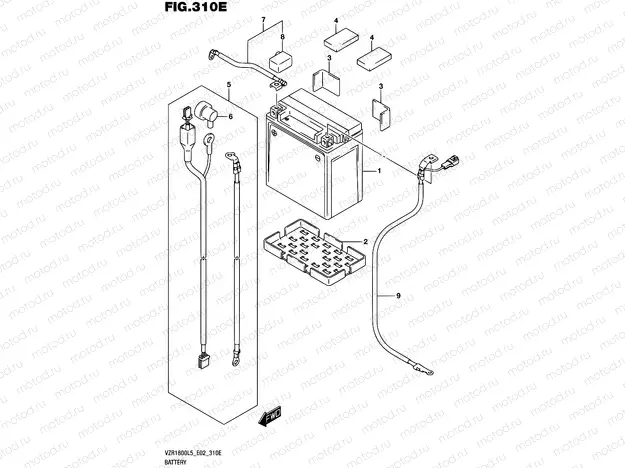 310E - BATTERY (VZR1800BZL5 E19)