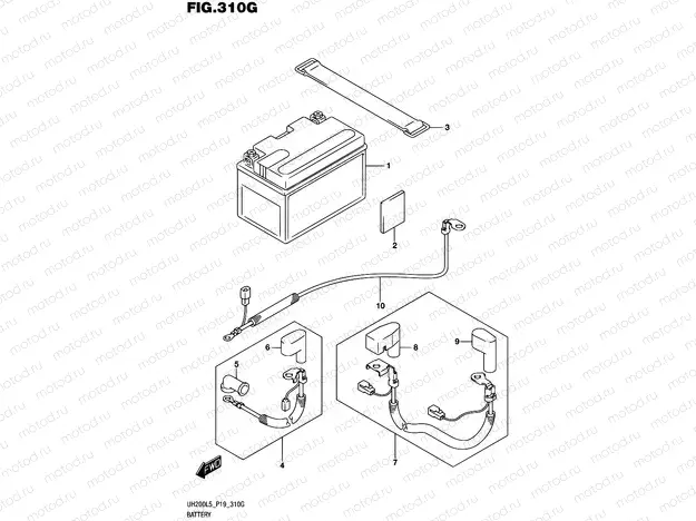 310G - BATTERY (UH200AL5 P34)