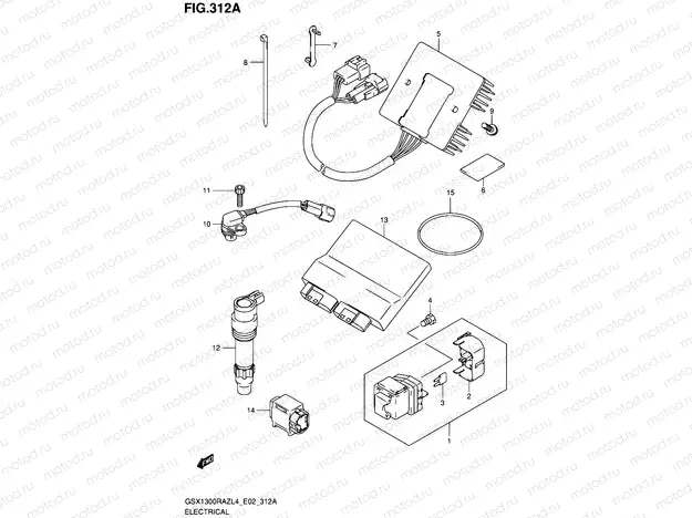 312A - ELECTRICAL (GSX1300RAZL4 E02)