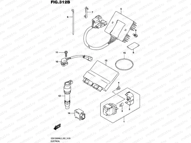 312B - ELECTRICAL (GSX1300RAL5 E19)