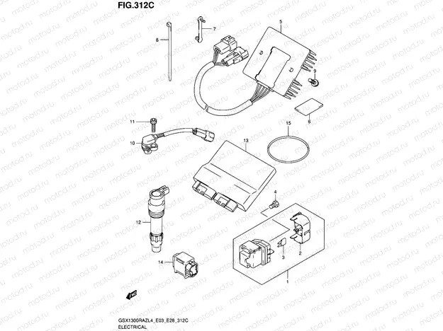 312C - ELECTRICAL (GSX1300RAZL4 E33)