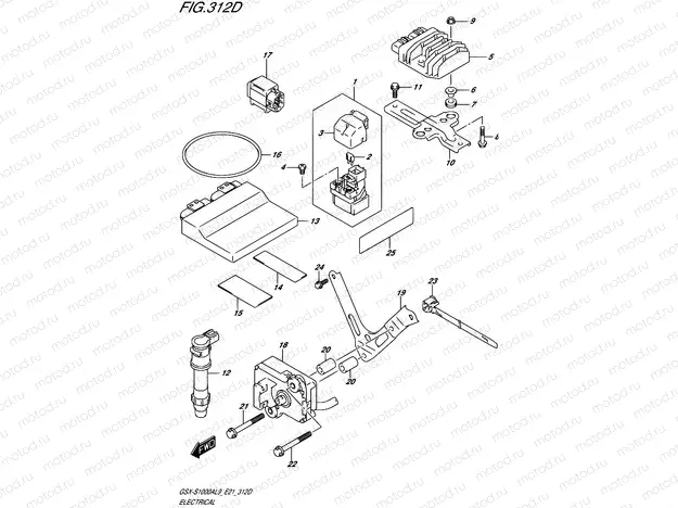312D - ELECTRICAL (GSX-S1000AUFL9 E21)