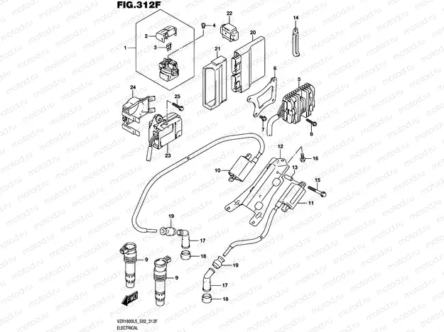 312F - ELECTRICAL (VZR1800BZUFL5 E19)