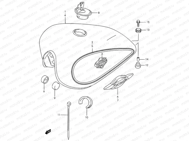 31A - FUEL TANK (MODEL K3)